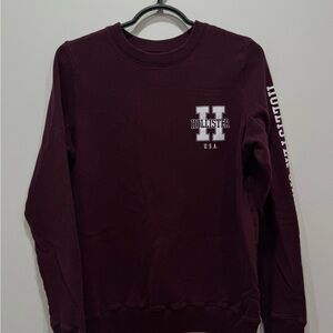 Hollister Women’s Size L Maroon Crewneck